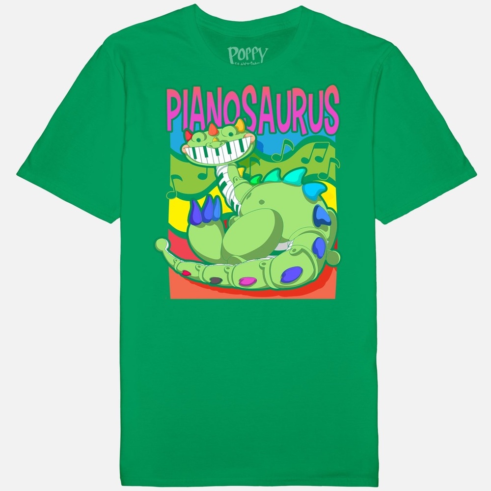💖 Poppy Playtime Green Pianosaurus T-Shirt
